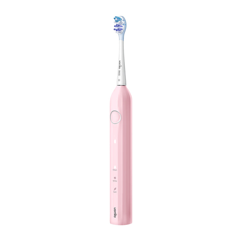 usmile Y1S Brosse à dents électrique sonique rechargeable pour adultes, 3 modes de nettoyage, minuteur intelligent, étui de voyage, autonomie de 6 mois par charge
