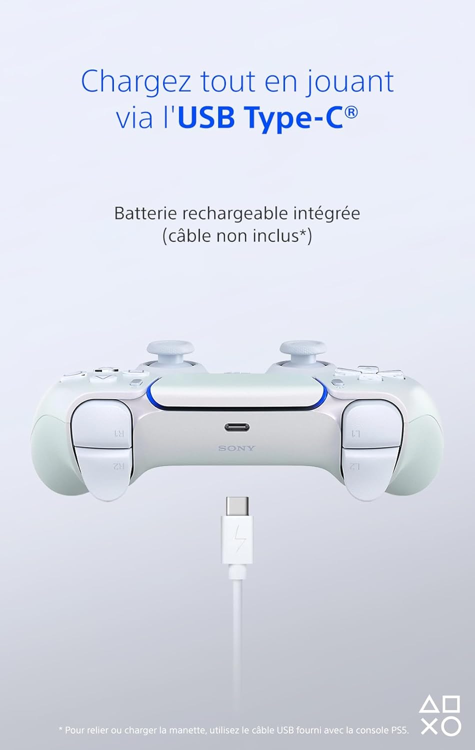 PlayStation 5 Manette sans fil DualSense - Argent Sterling