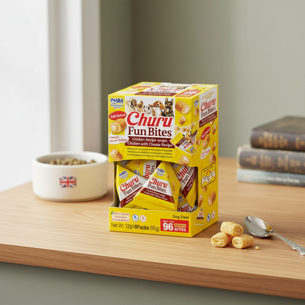 INABA Fun Bites Friandises pour chien - Roulés poulet et fromage
