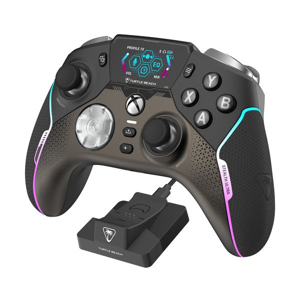 Turtle Beach Stealth Ultra Manette sans Fil - Joysticks à Effet Hall, 4 Boutons Programmables, Écran de Contrôle, Gâchettes Réglables - Xbox Series X|S, Xbox One, PC, Android & iOS - Noir