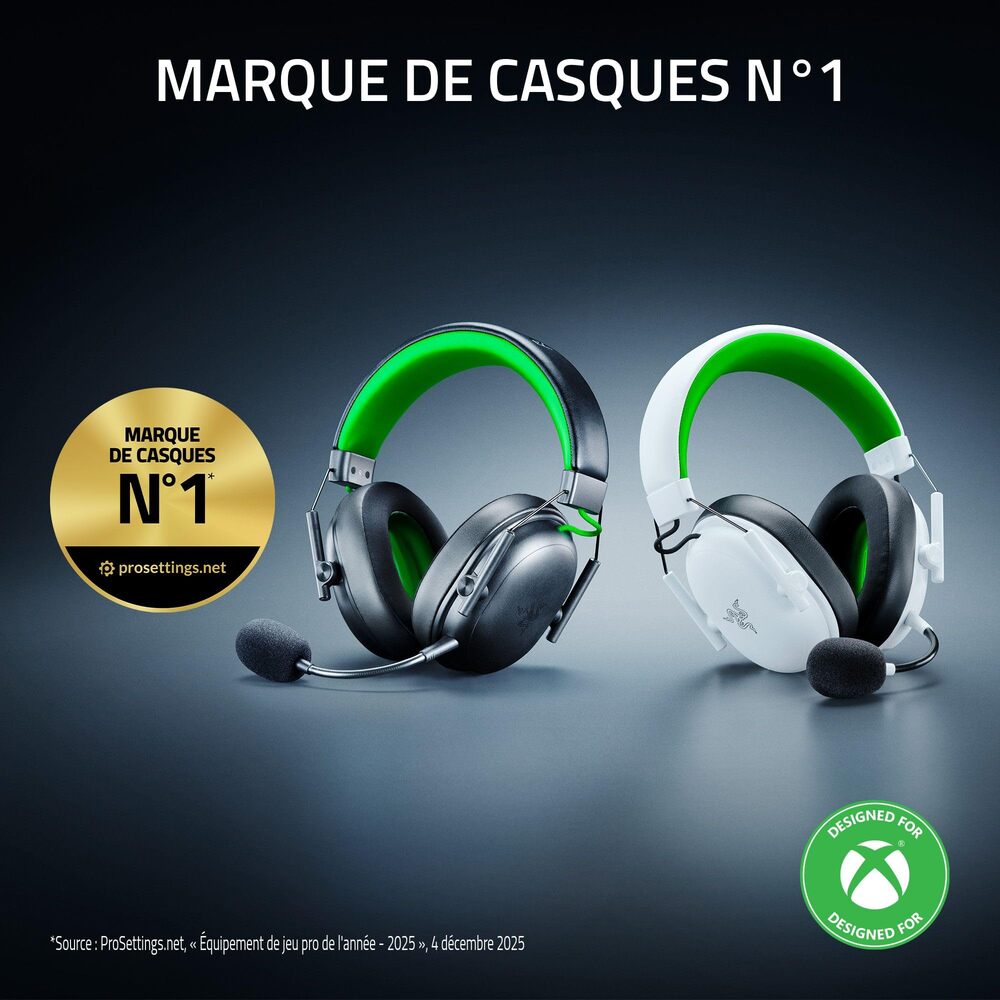 Razer BlackShark V3 X Hyperspeed Casque Gaming sans fil - Xbox - Noir