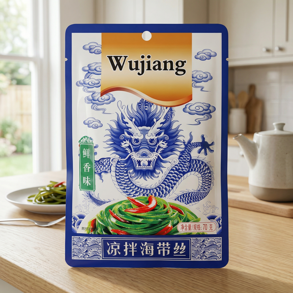 Wujiang Salade de lanières d'algues Fraîche et parfumée 70g