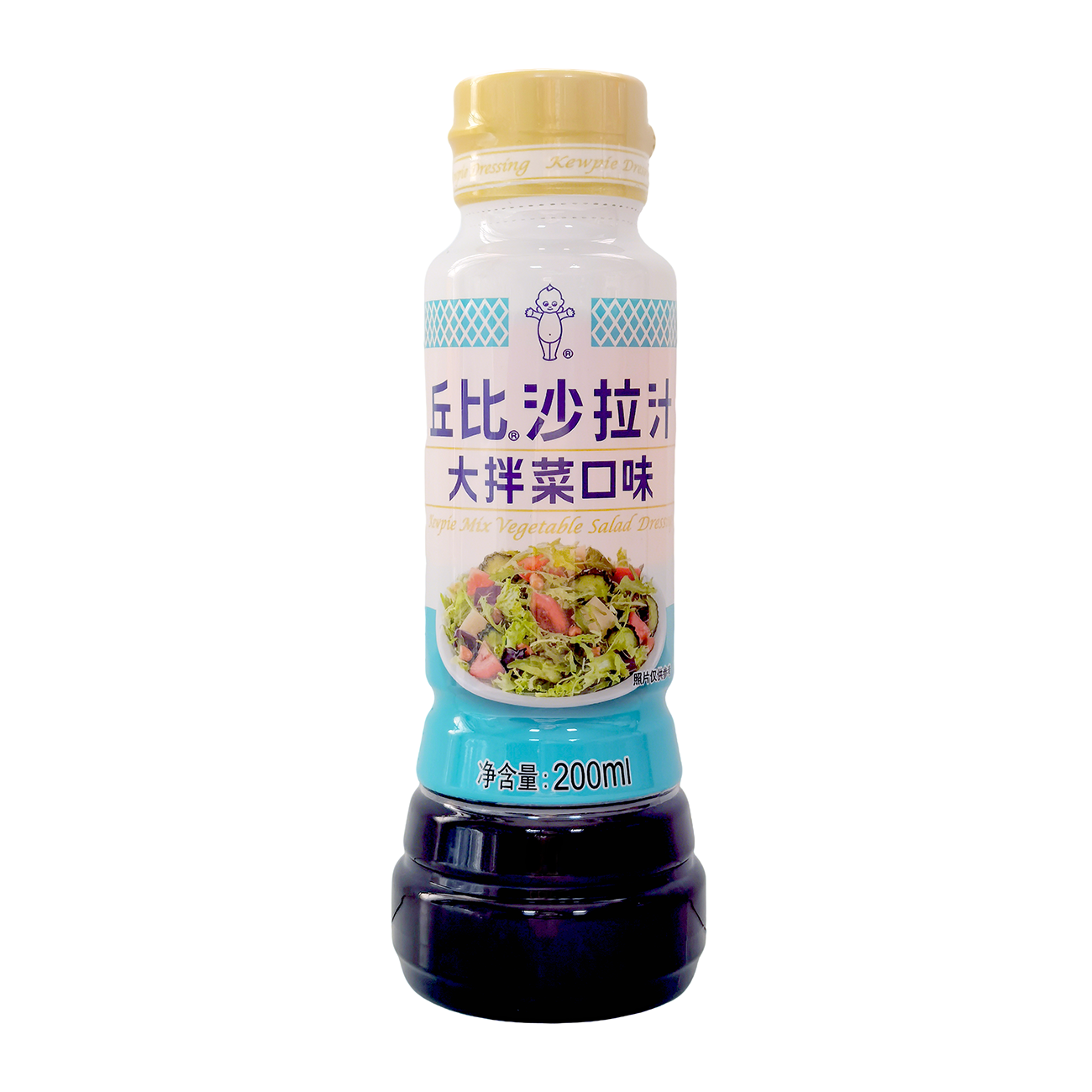 Zhou Junji Kewpie Sauce salade saveur légumes variés 200 ml