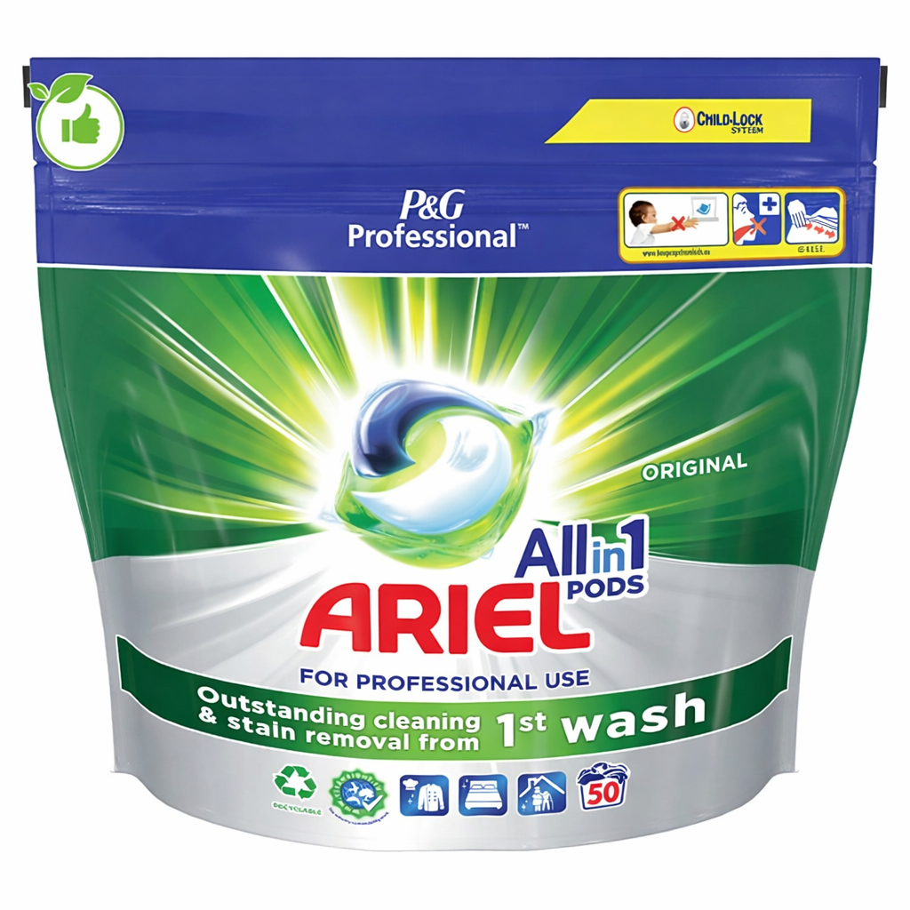 Ariel Capsules de lessive tout-en-un concentrées Professionnel Original - 50 doses