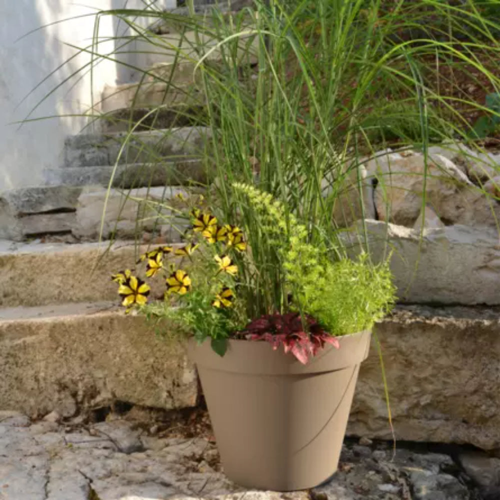 EDA Pot TOSCANE Gris anthracite Ø 40 cm Dim. Ø 39,5 x 31 cm Volume 23 L Garantie 7 ans France métropolitaine