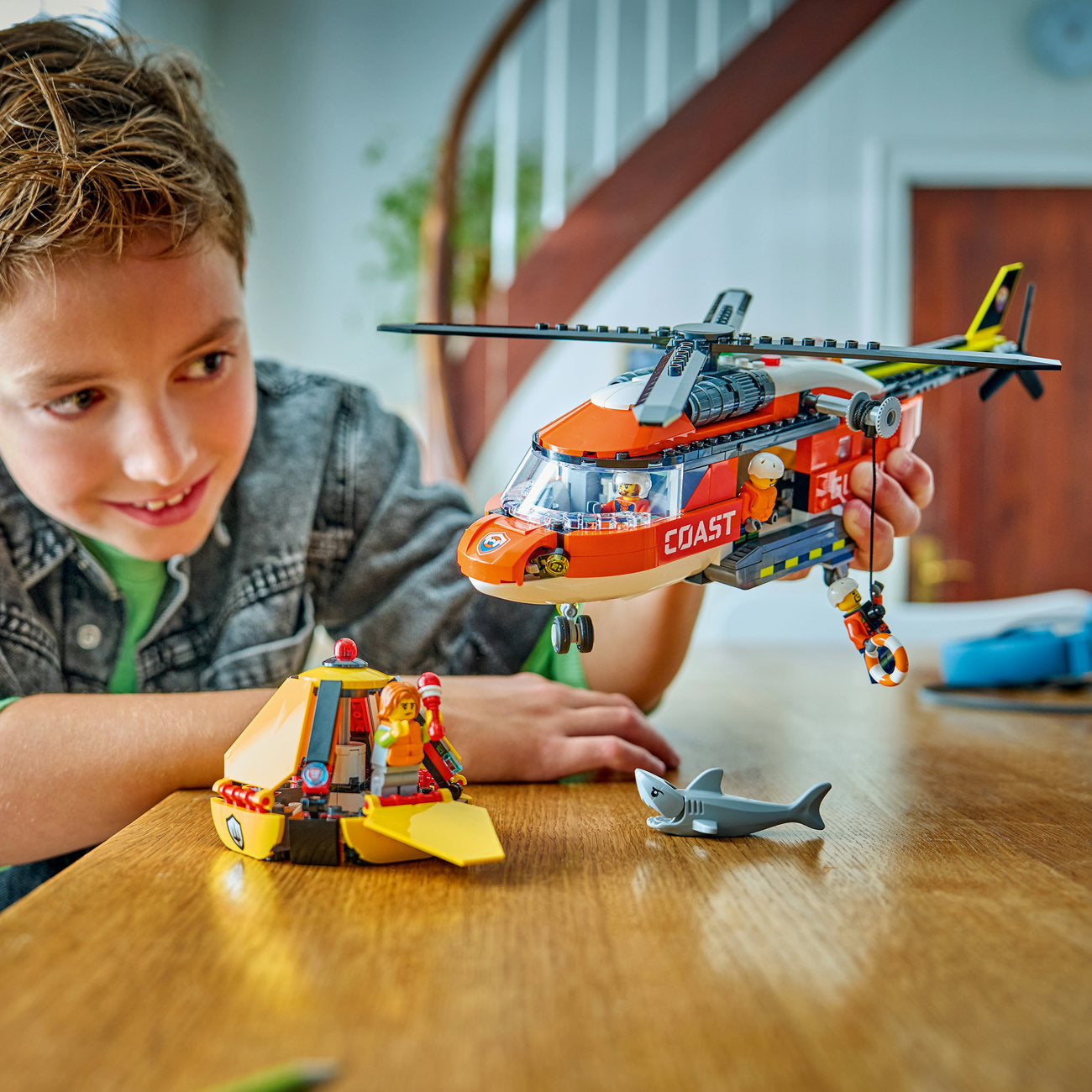 LEGO City 60503 L'hélicoptère des garde-côtes