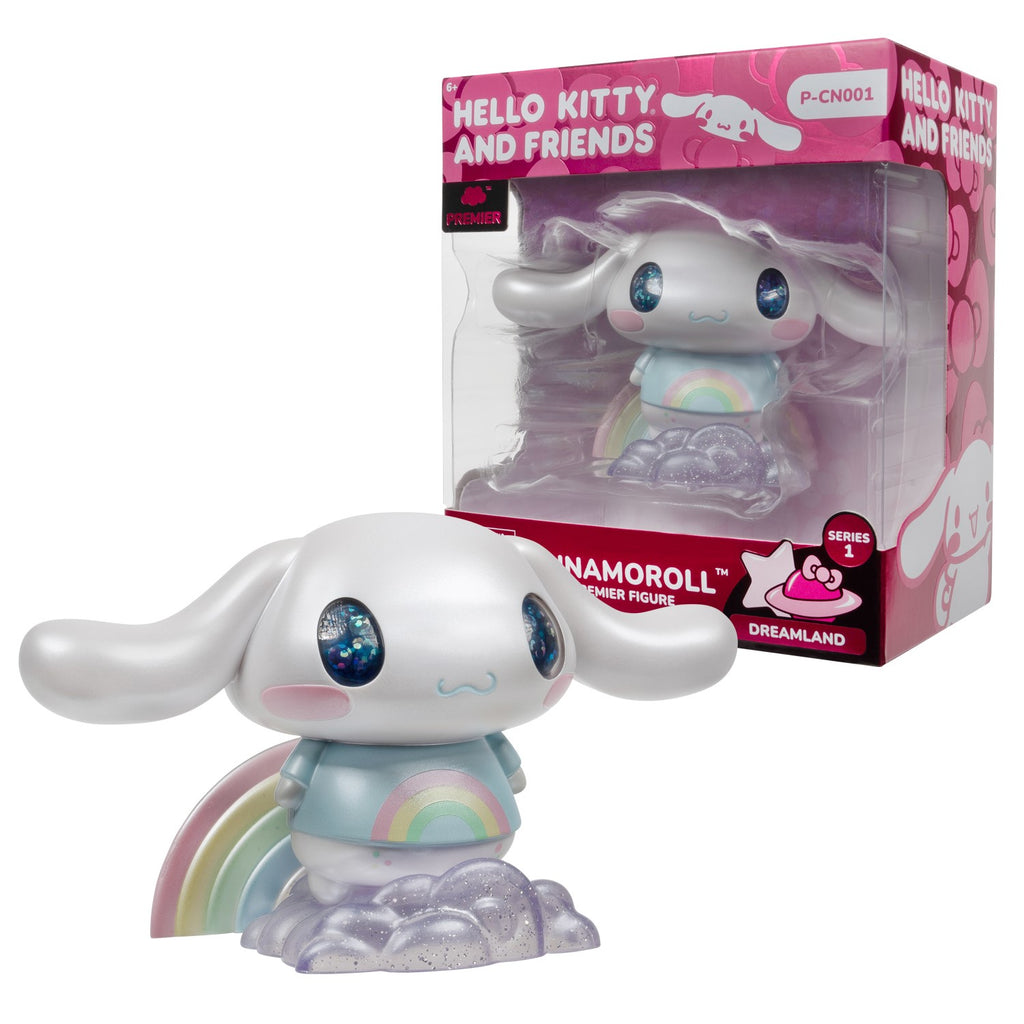 HELLO KITTY Hello Kitty, Figurine Hello Kitty, 10 cm , Modèle Cinnamoroll, Pour les enfants à partir de 6 ans, HKT084
