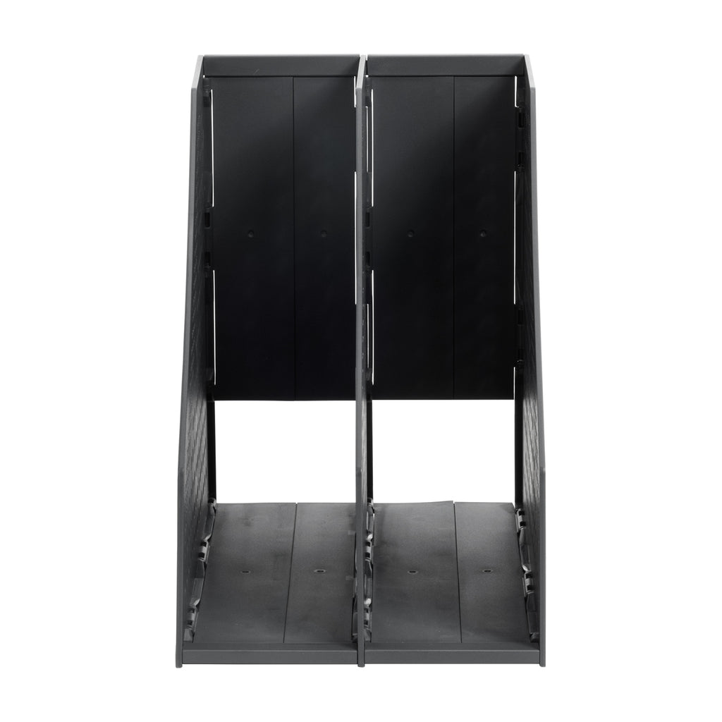 Deli Organisateur de dossiers à trois volets, rangement de bureau, gris foncé, 1 unité