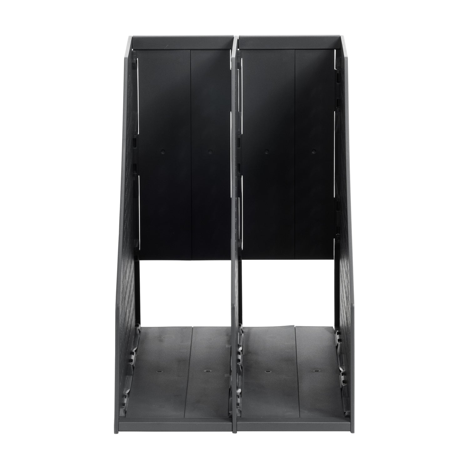 Deli Organisateur de dossiers à trois volets, rangement de bureau, gris foncé, 1 unité