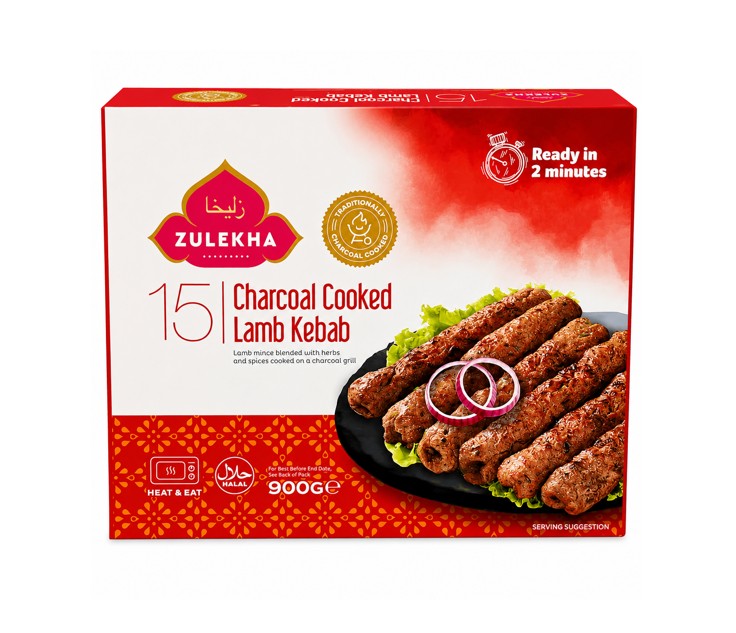 Zulekha Kebab d'agneau au charbon de bois 900 g