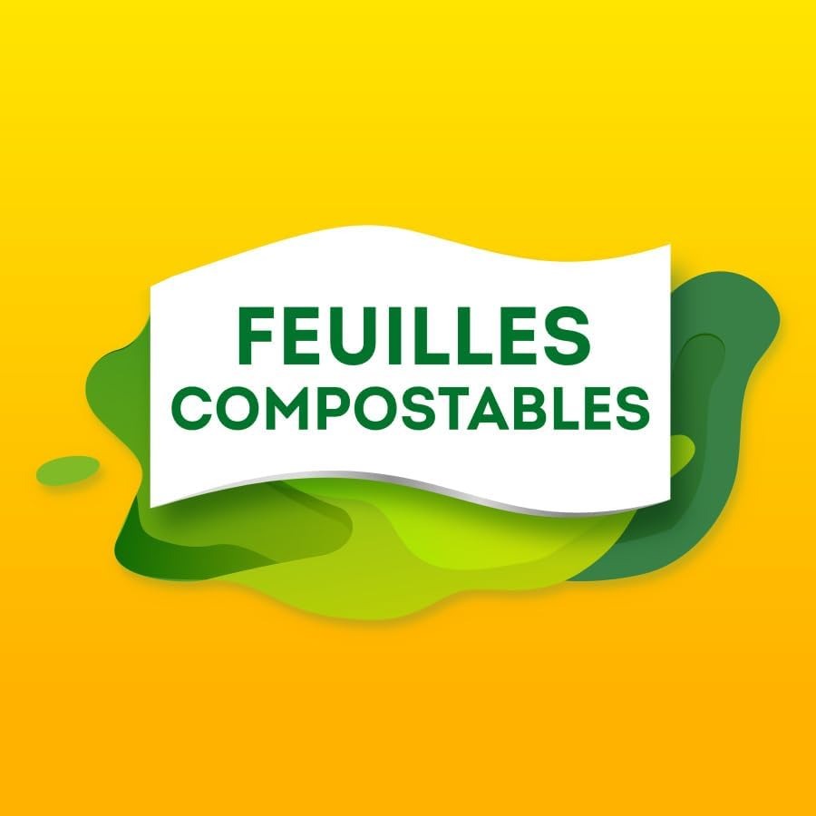OKAY Adapt Blanc Essuie-Tout Demi-Feuille, 60% Plus Absorbant, 3 Rouleaux
