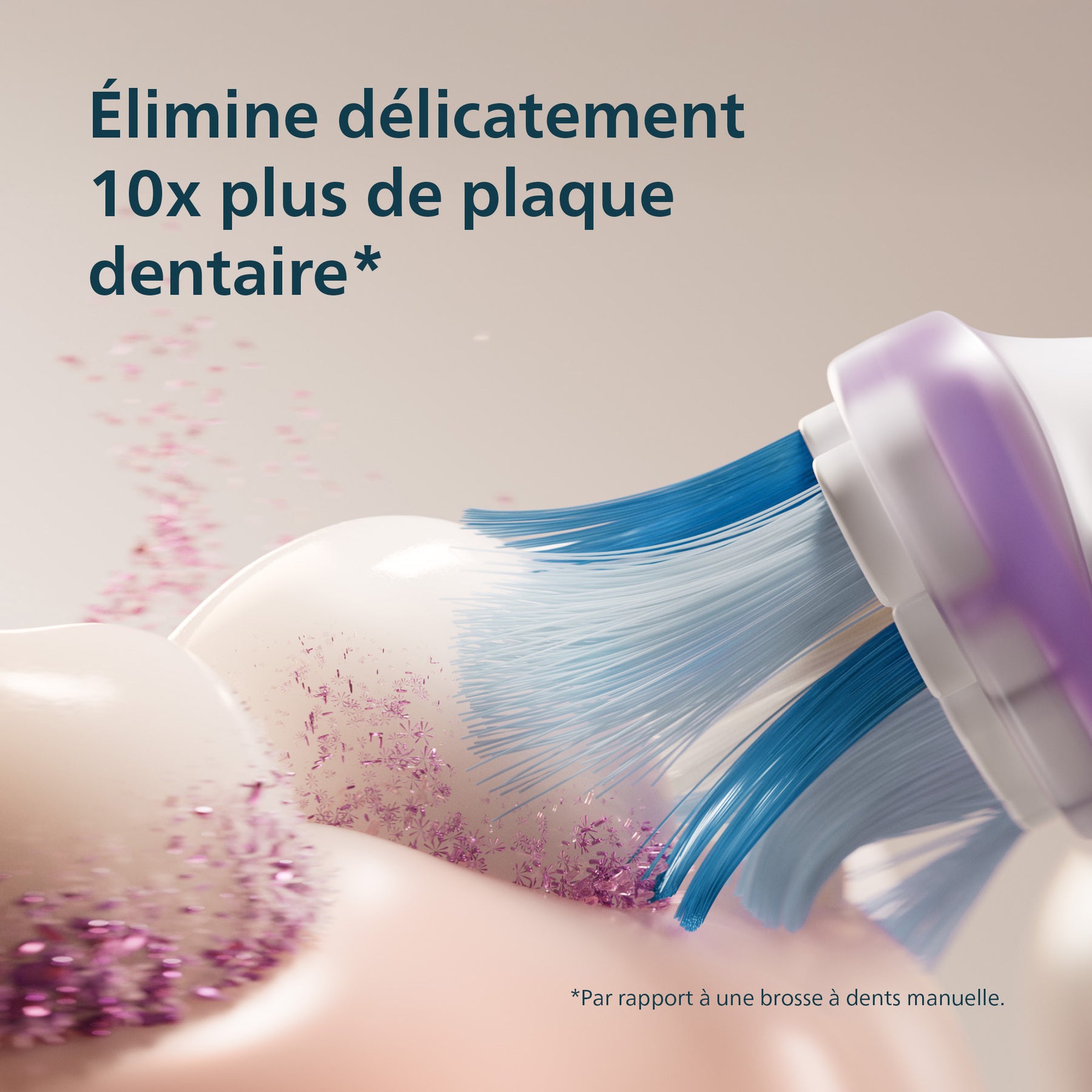 Philips Sonicare Series 7100 HX7421/01 Brosse à dents électrique avec application, capteur de pression, 4 modes de brossage, 3 niveaux d'intensité, coffret voyage USB - Noir