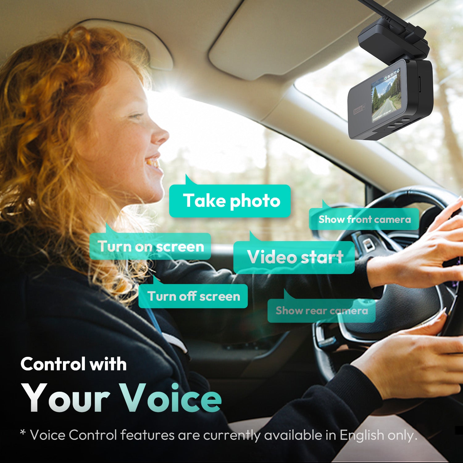 BOTSLAB Dashcam avant et arrière 4K, ultra grand-angle 170°, 4K+2K avec ADAS, vision nocturne, mode stationnement 24/7, capteur Sony STARVIS, WDR, Wi‑Fi 5,8 GHz, GPS intégré, enregistrement en boucle