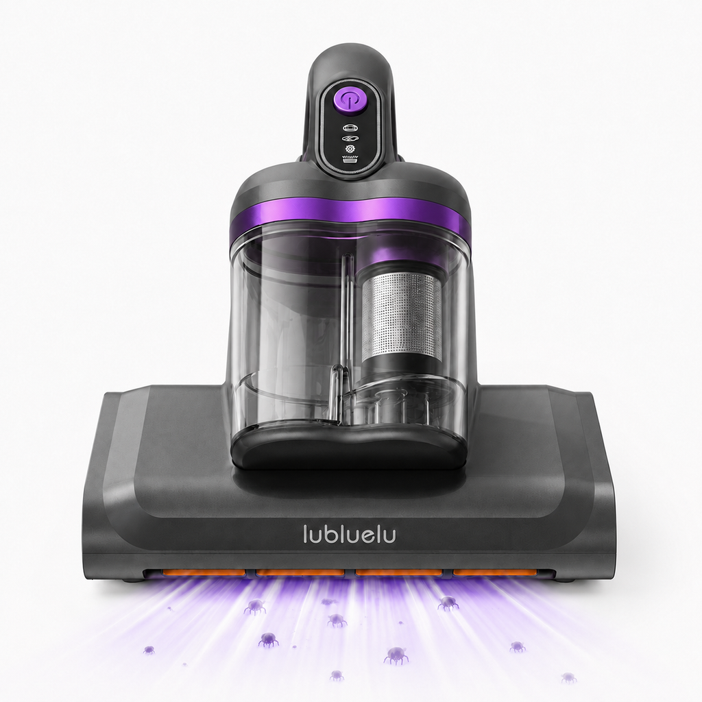 Lubluelu Aspirateur matelas UV anti-acariens CM208 aspiration 15 kPa séchage à l'air chaud 55 °C