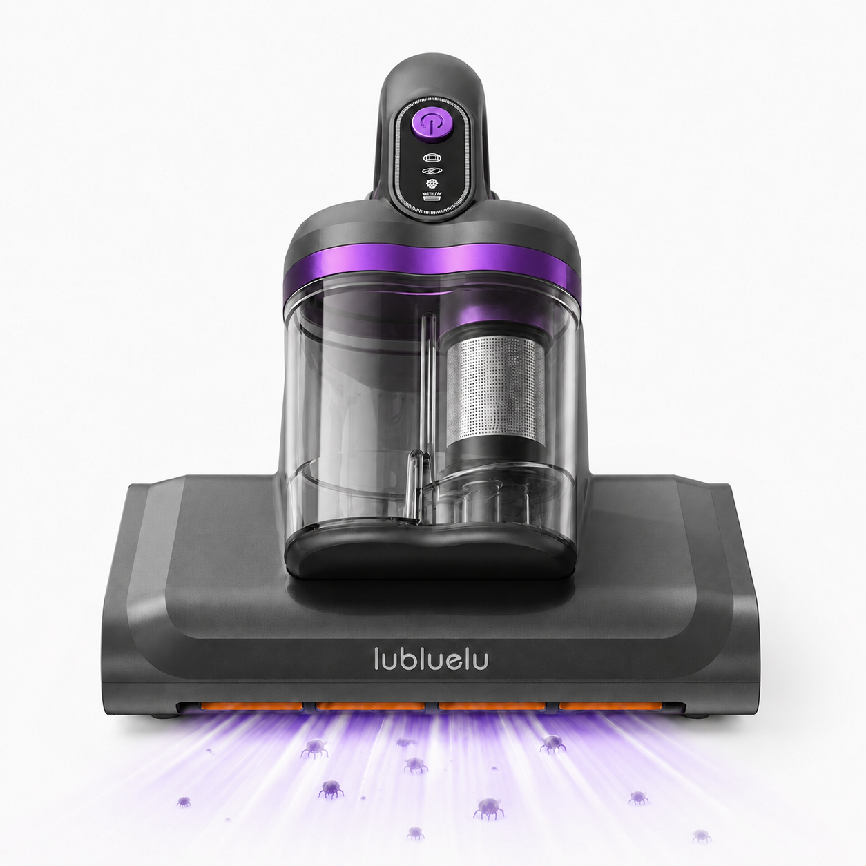 Lubluelu Aspirateur matelas UV anti-acariens CM208 aspiration 15 kPa séchage à l'air chaud 55 °C