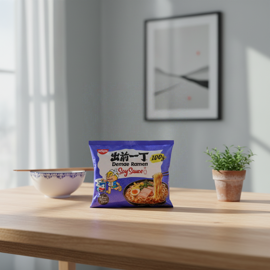 NISSIN Nouilles instantanées Demae en sachet Tokyo soja 100 g