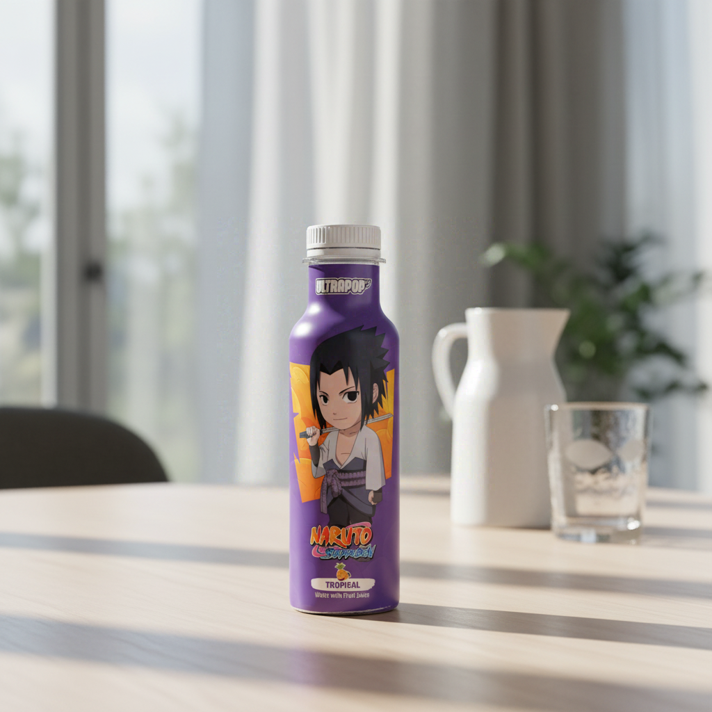Ultra Pop Naruto Sasuke Boisson saveur jus tropical 33 cl