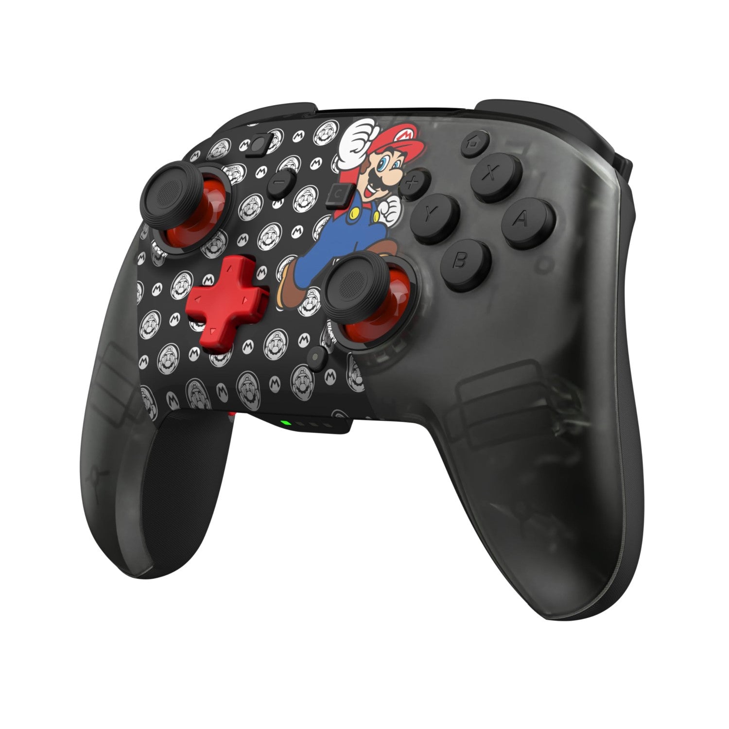 Turtle Beach Rematch Super Mario Jump Manette Sans Fil Sans Fil - Joystick TMR, Batterie 40 Heures, Bouton C pour GameChat, 2 Boutons Programmables - Nintendo Switch 2, Switch OLED