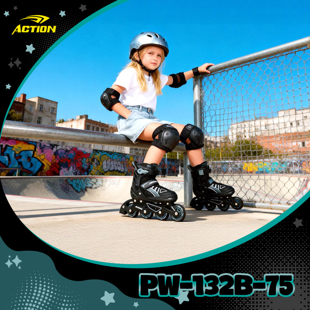 ACTION Patins à roulettes en ligne PW-132B-75 - XS