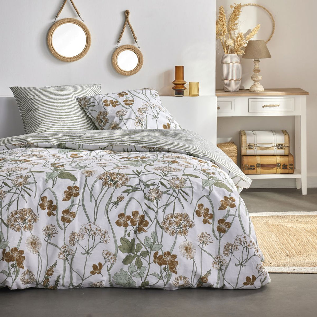 TODAY Ensemble de literie double, coton 57 fils, Sunshine 220 x 240 cm