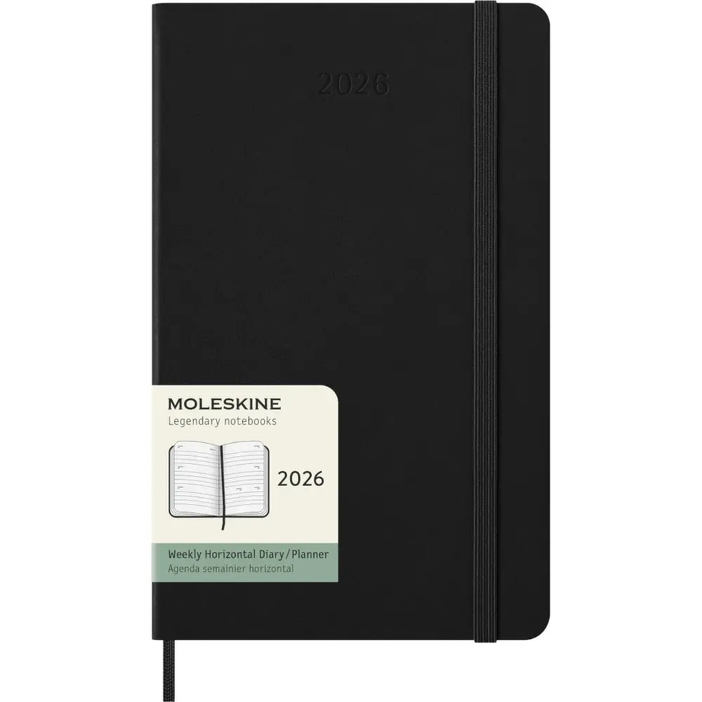 MOLESKINE Agenda Semainier 12-Mois Horizontal Grand Format