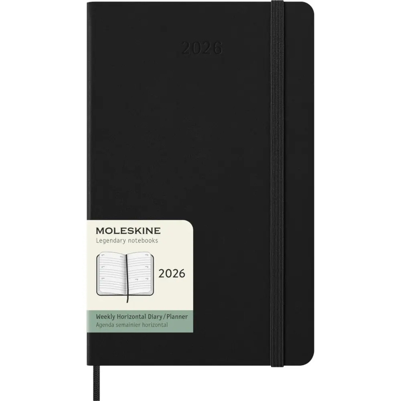 MOLESKINE Agenda Semainier 12-Mois Horizontal Grand Format
