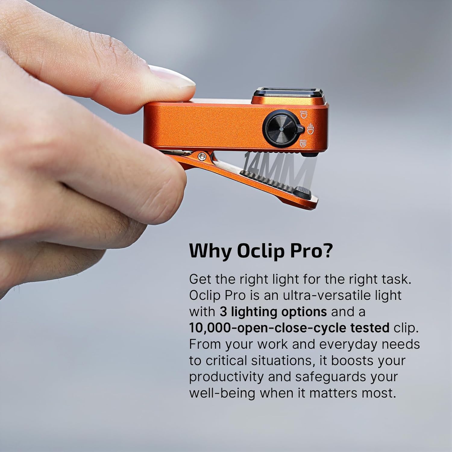 OLIGHT Oclip Pro Lampe de poche multifonction avec clip EDC