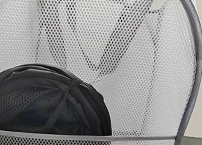 ANQI Lot de 2 paniers à linge pliables en maille - Gris