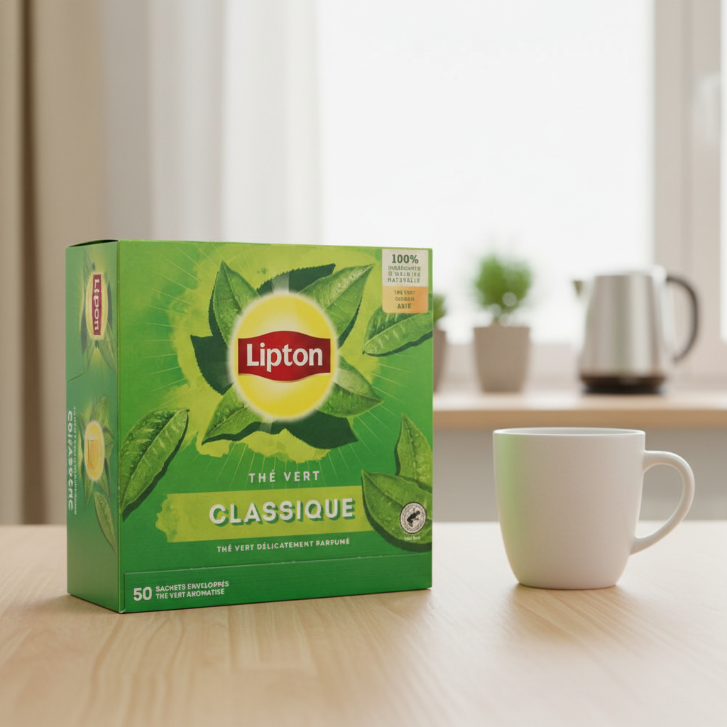 Lipton Thé vert classique - 50 sachets, 65 g