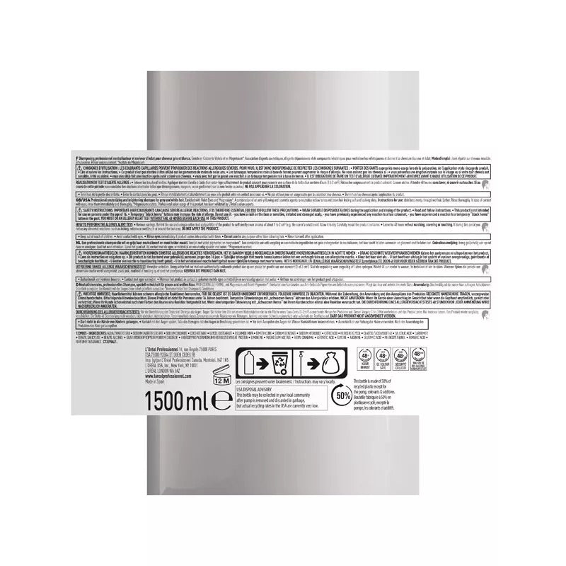 L'Oréal Professionnel Serie Expert Shampooing Argent 1500 ml