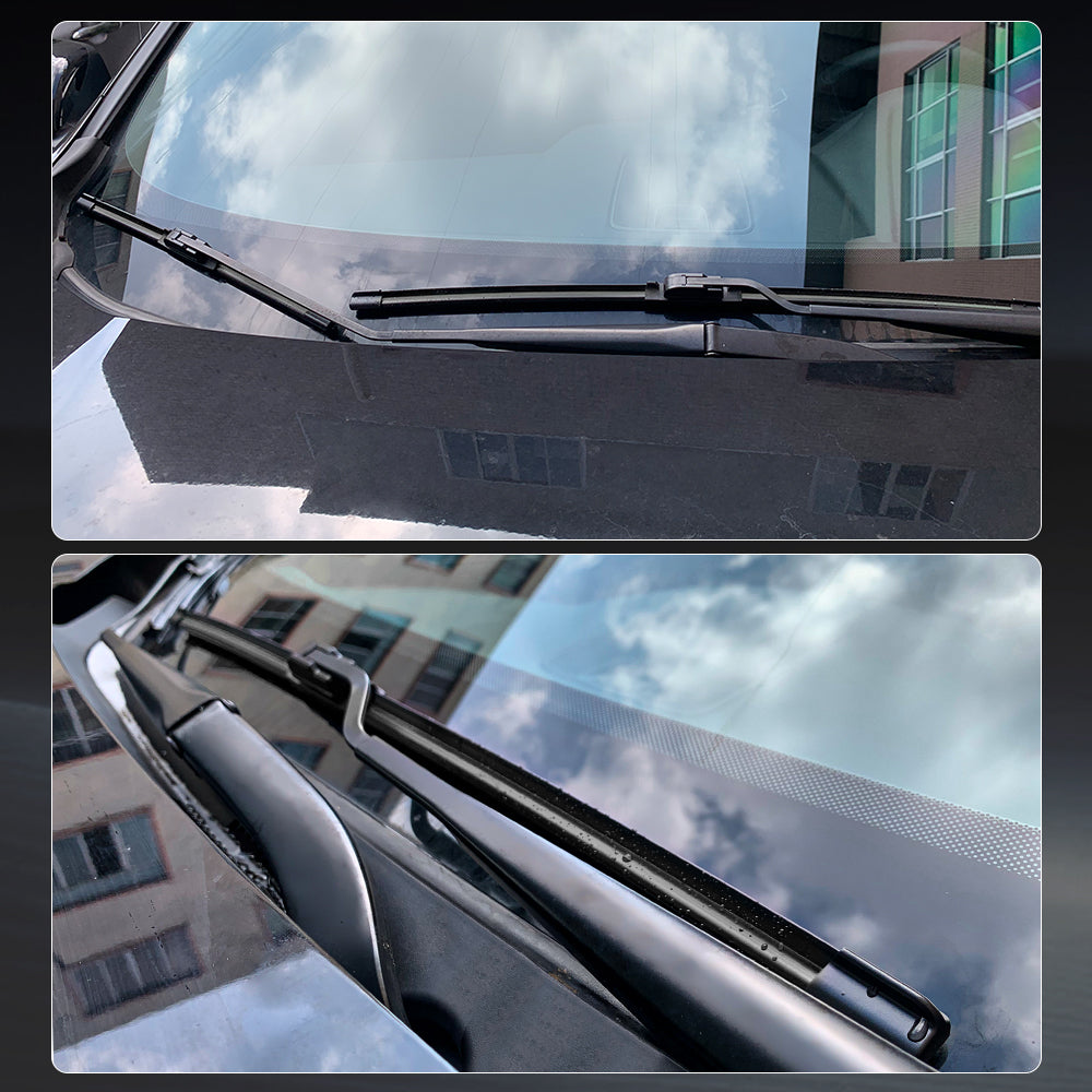 LECIBUBI Essuie-glaces pour Hyundai Tucson/I30, Kia Sportage/Ceed, Honda CR-V avec crochet U, équipement d'origine - 650 mm + 400 mm