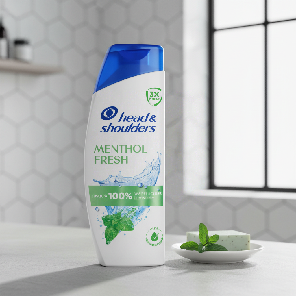 HEAD&SHOULDERS Shampooing 1 en 1 au menthol 330 ml