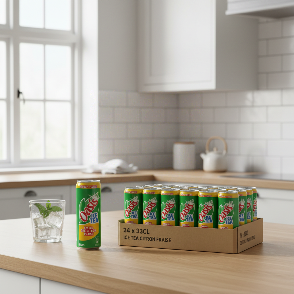 Oasis Thé Citron Fraise - 24 x 33 cl