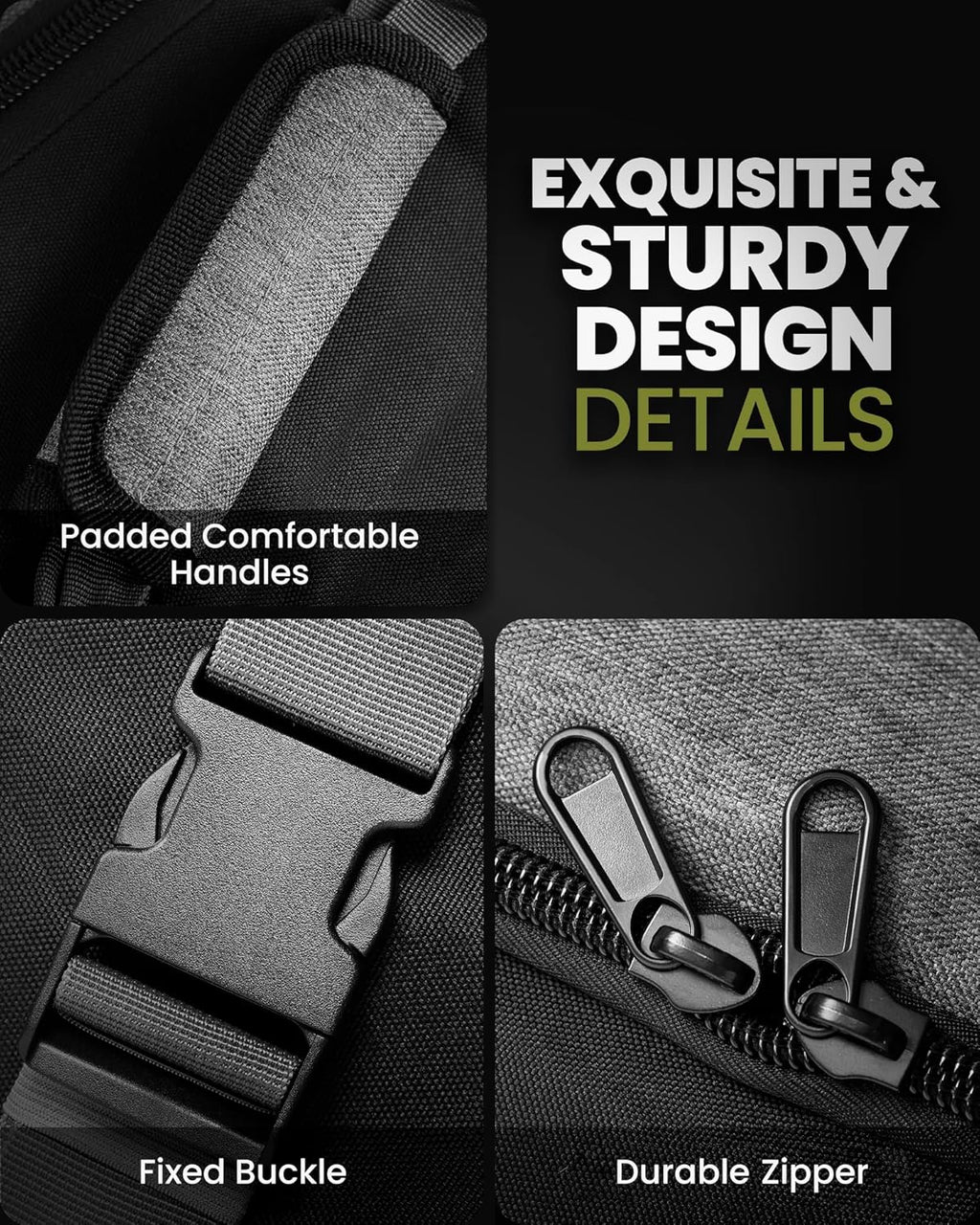 OutdoorMaster Mallette de transport pour clubs de golf à roulettes, renforcée, gris