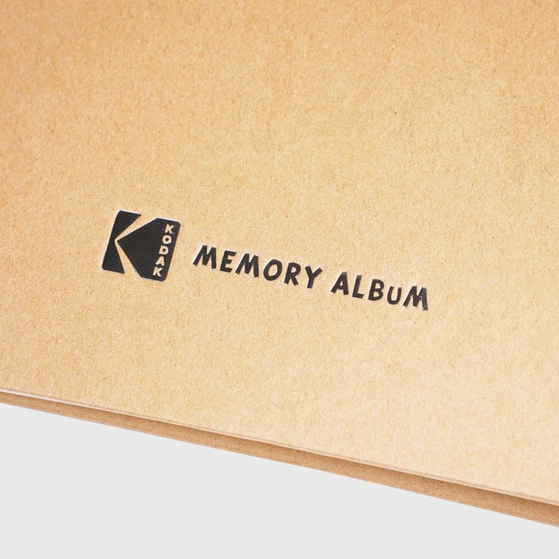 KODAK Album photo 20 pages adhésives avec couverture en papier kraft format 23,5 x 27 cm