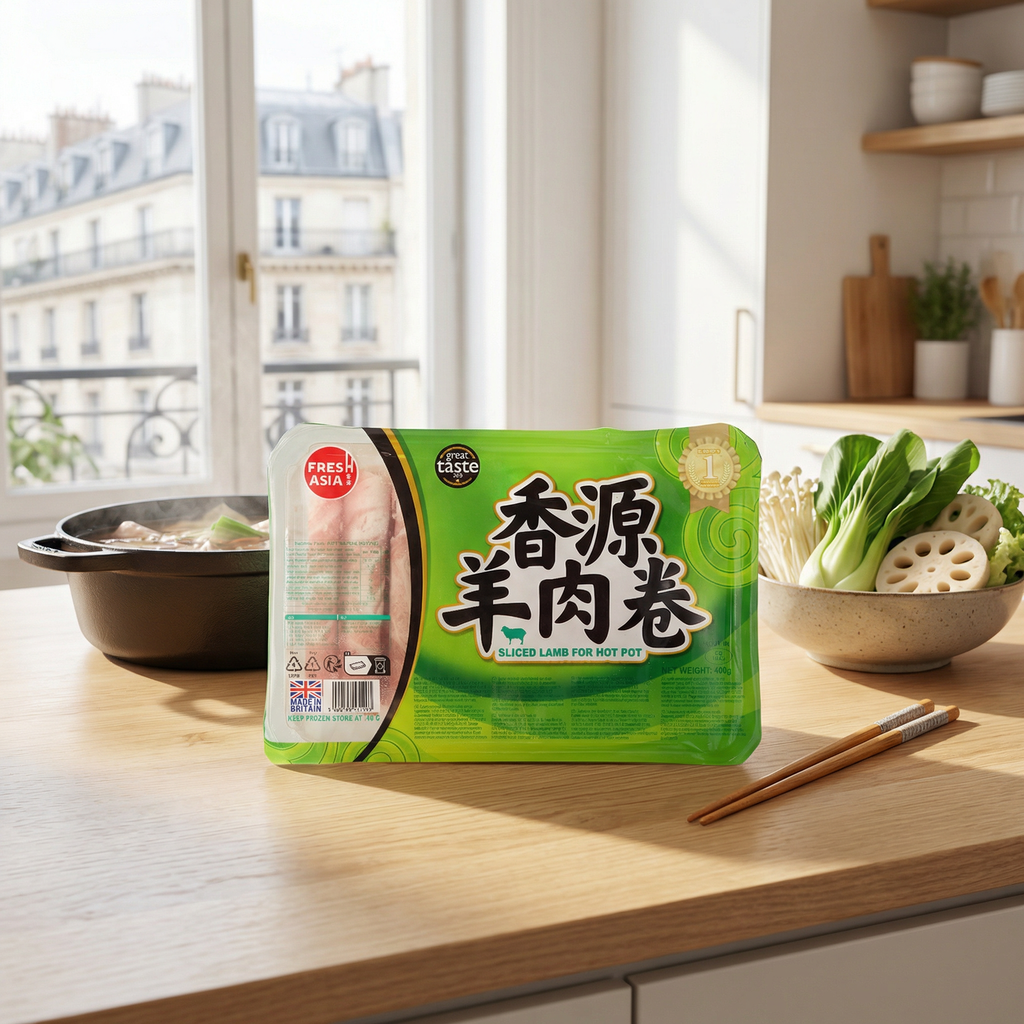 FRESHASIA Agneau tranché pour fondue chinoise - 400 g