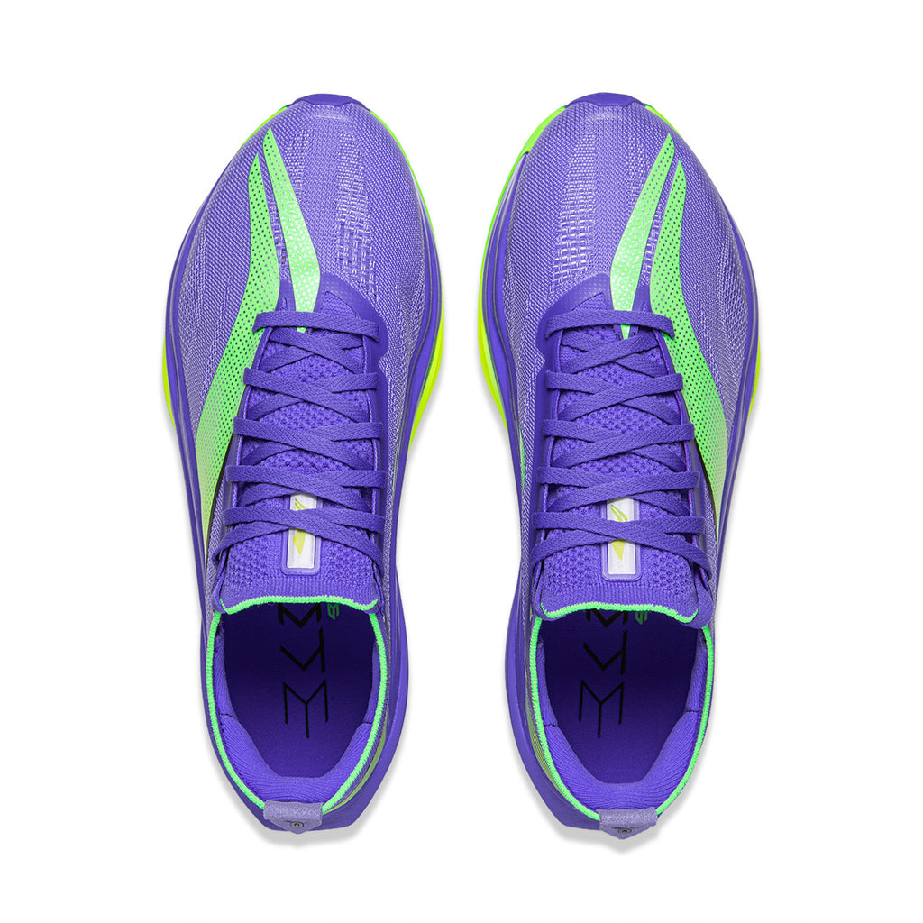 EU42.5 LI-NING Fly Electric 6 ELITE Chaussures de course de vitesse pour hommes Marathon Sport et plein air - Violet étoilé fluorescent
