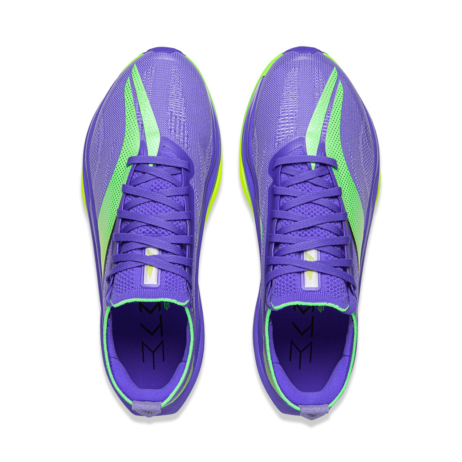 EU42.5 LI-NING Fly Electric 6 ELITE Chaussures de course de vitesse pour hommes Marathon Sport et plein air - Violet étoilé fluorescent