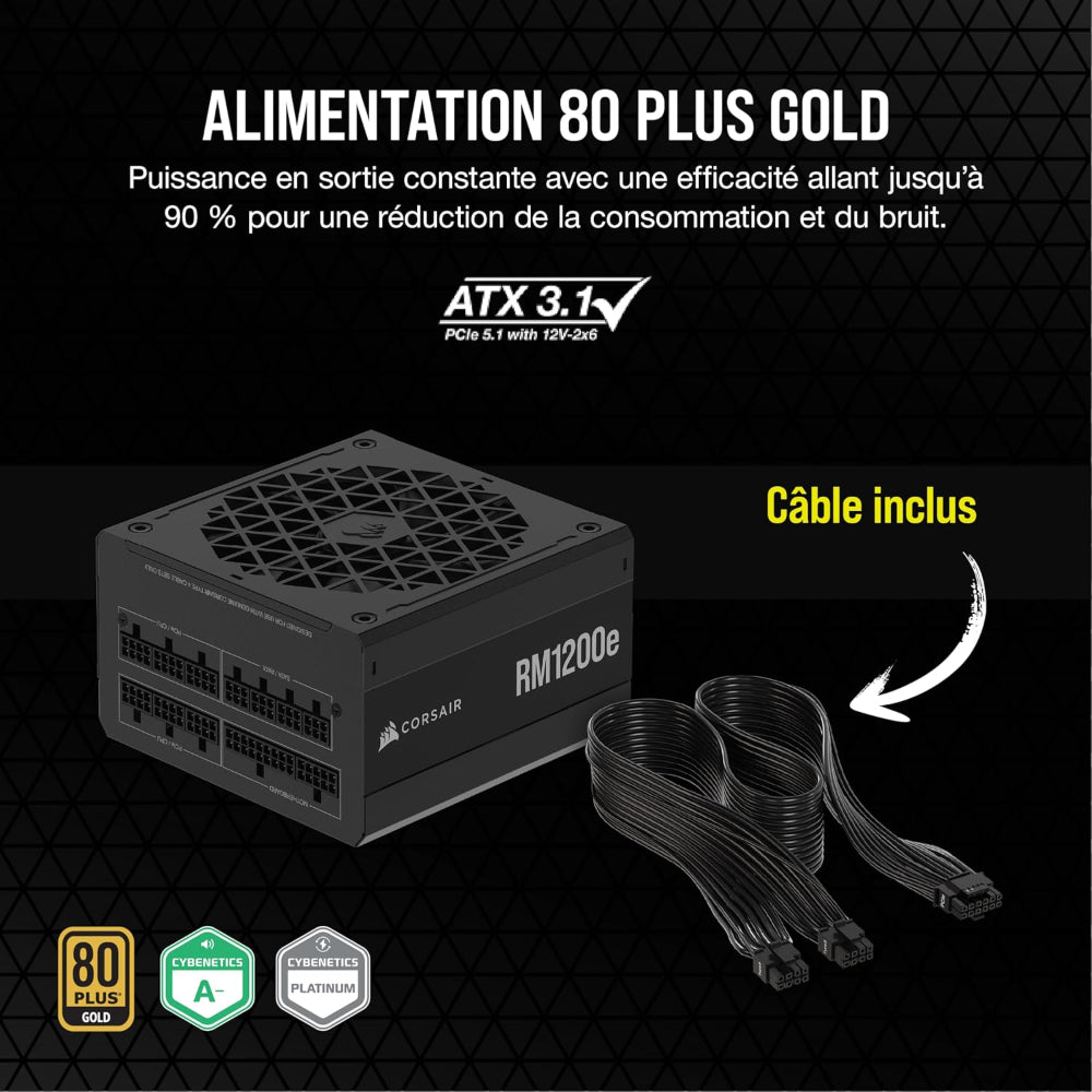 Corsair RM1200e 80+ Gold ATX 3.0 - V2025