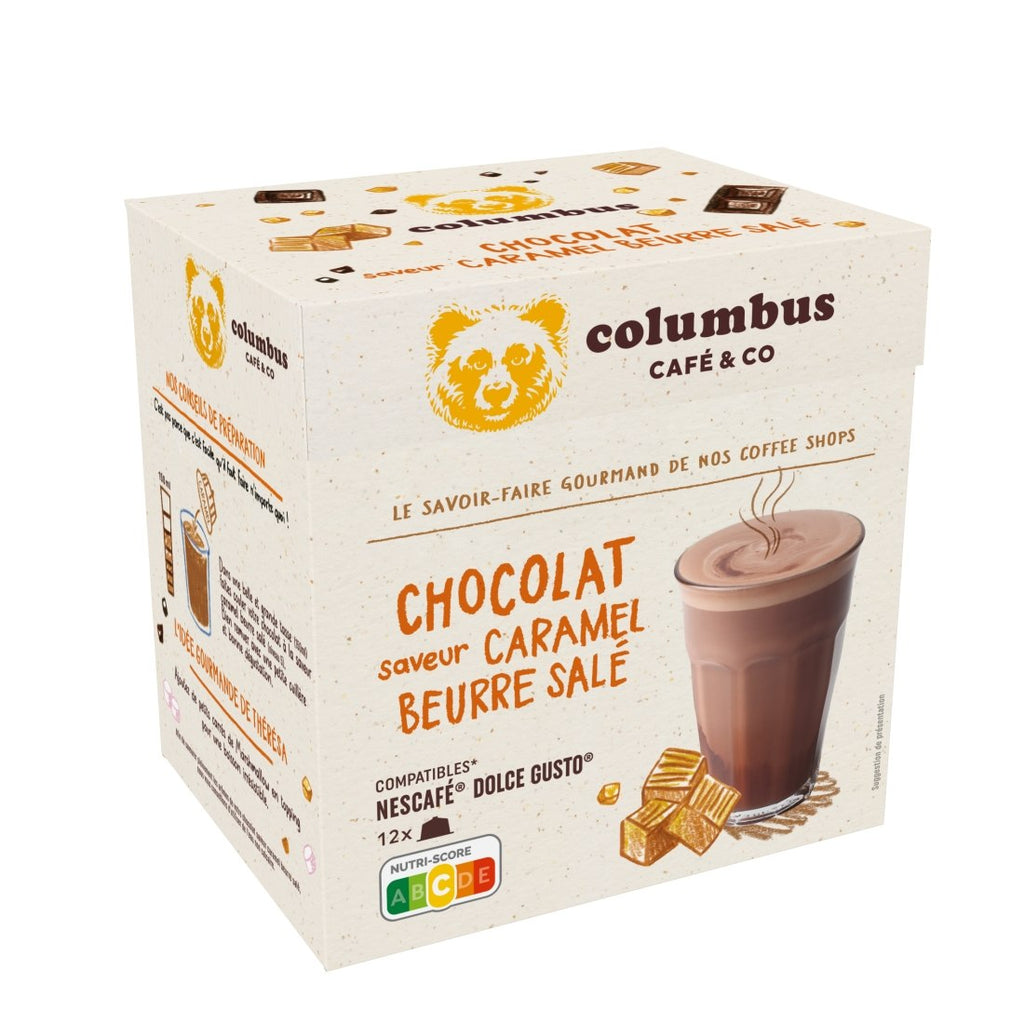 Capsules de café chocolat caramel, x12