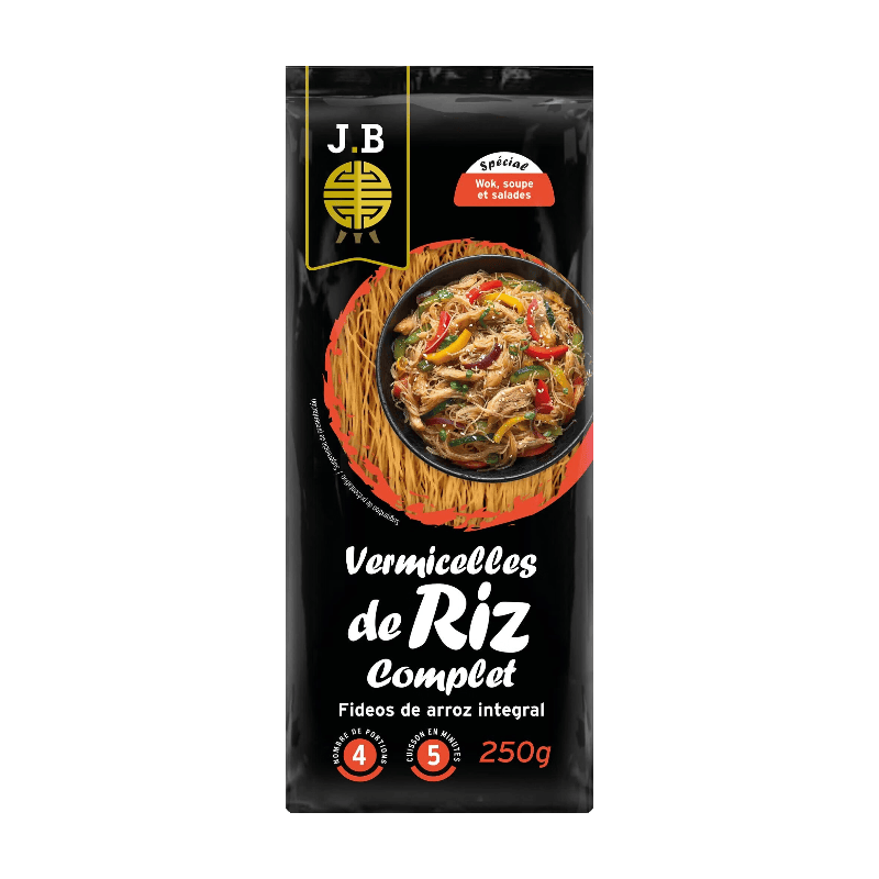 J.B JAPON Vermicelles de riz complet 250 g
