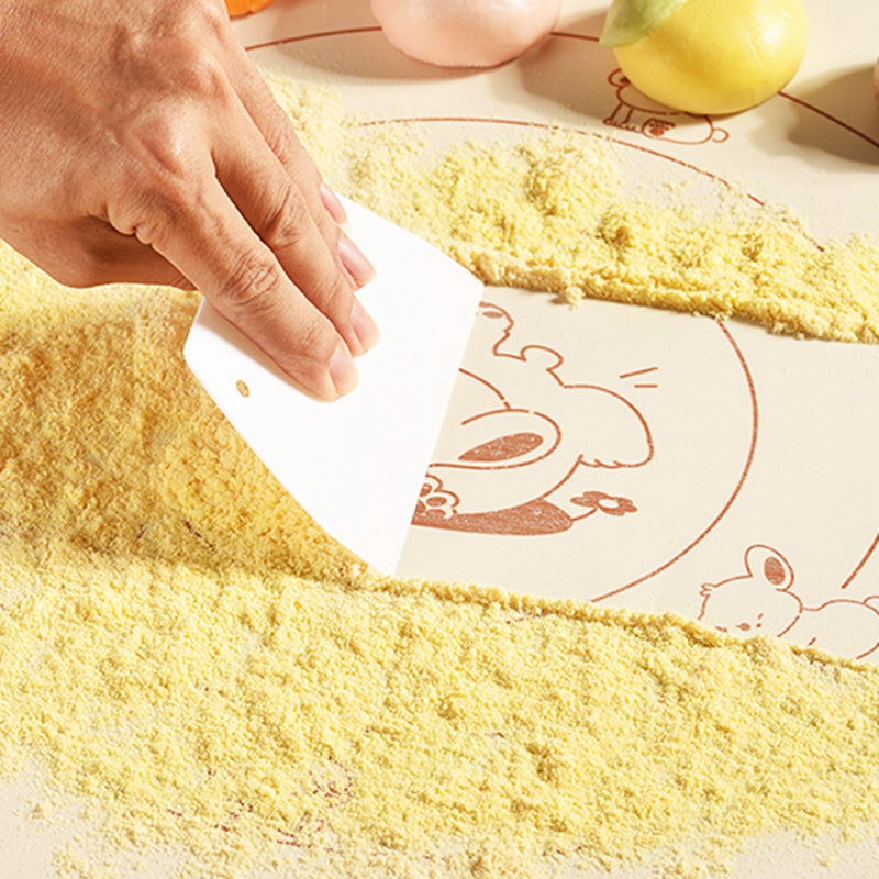 Maxcook Tapis de cuisson en silicone (Couleur crème), 50 x 70 cm - Tapis de pâtisserie antidérapant pour étaler la pâte, pâte à tarte et pâte à sucre, Revêtement de four avec graduations MCPJ2607