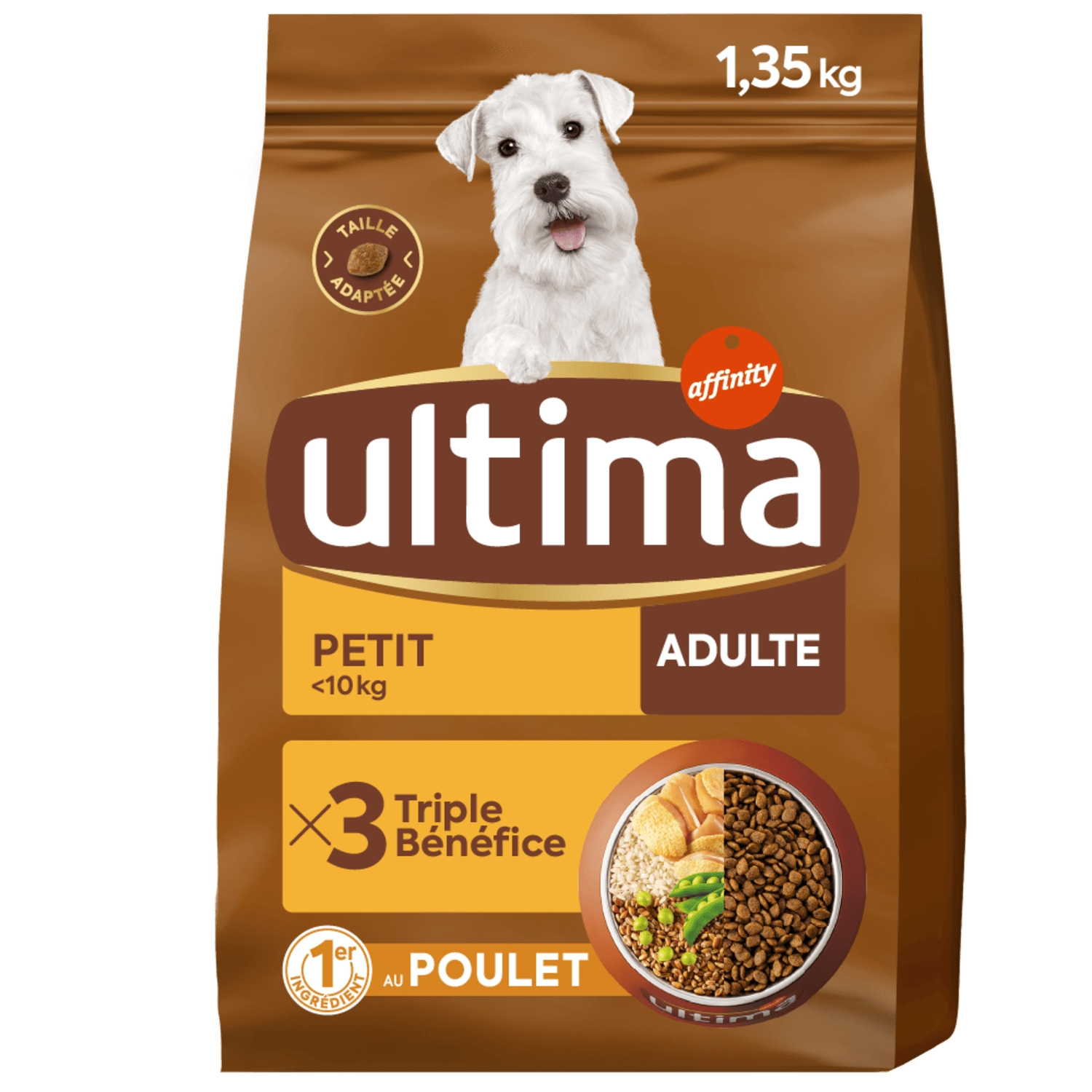 Ultima Aliment sec pour chiens adultes de petite race au poulet – 1,35 kg