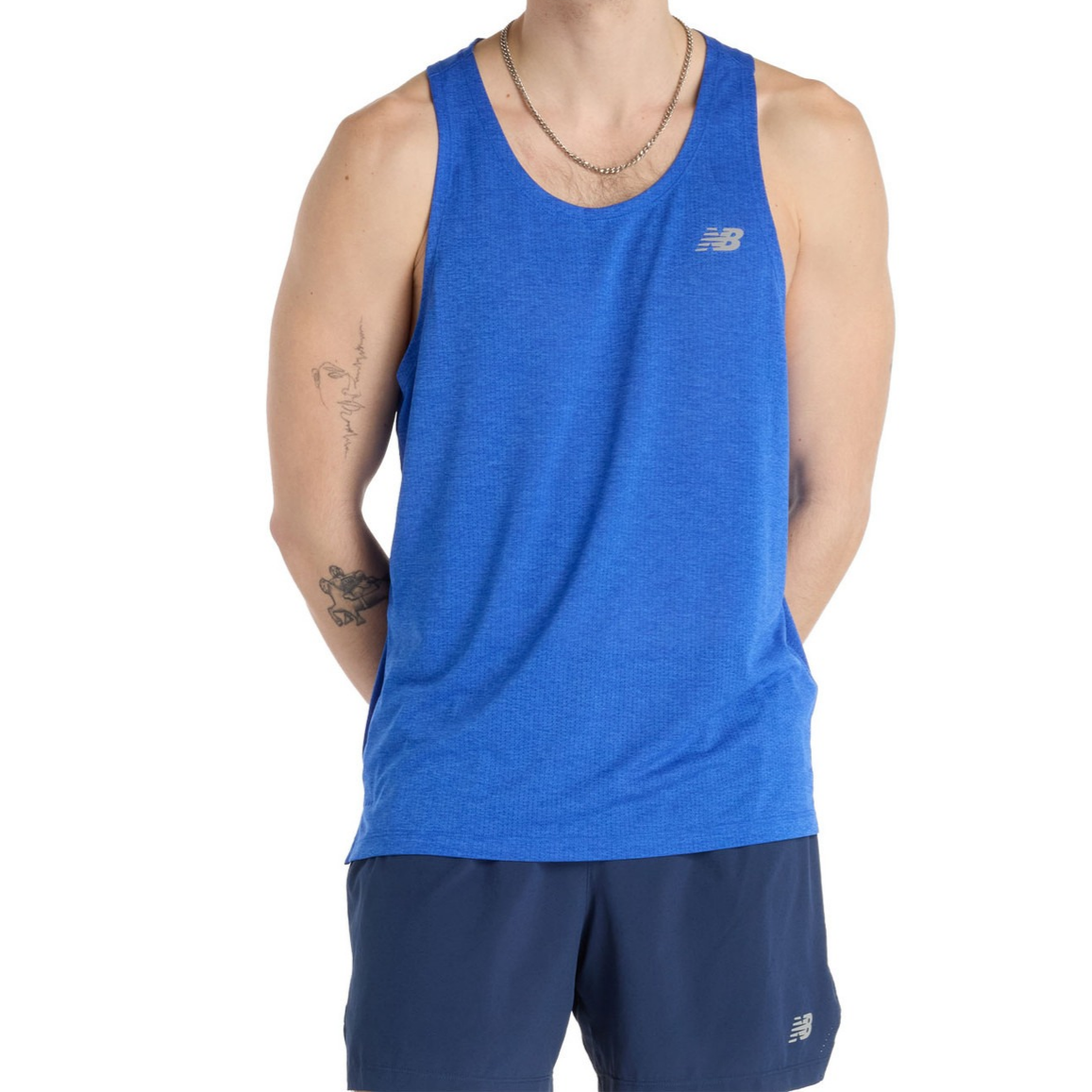 New Balance Débardeur d’athlétisme Bleu