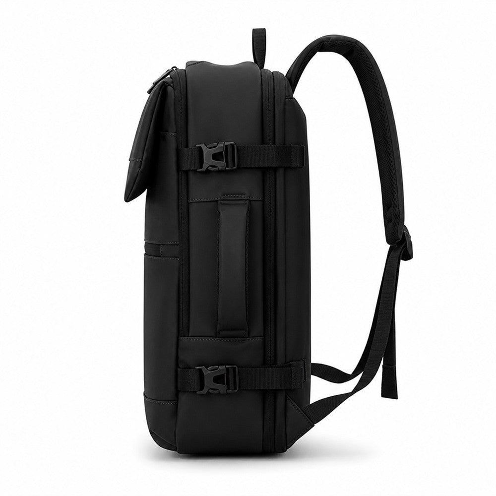 Sac à dos de voyage pour ordinateur portable 15,6 pouces rabattable à l'avant déperlant grand volume sac à dos convertible pour voyage d'affaires