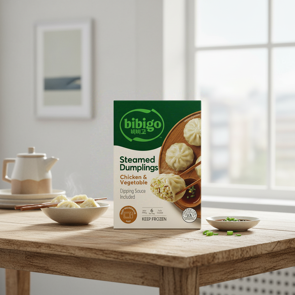 bibigo Raviolis vapeur saveur poulet et légumes 560 g