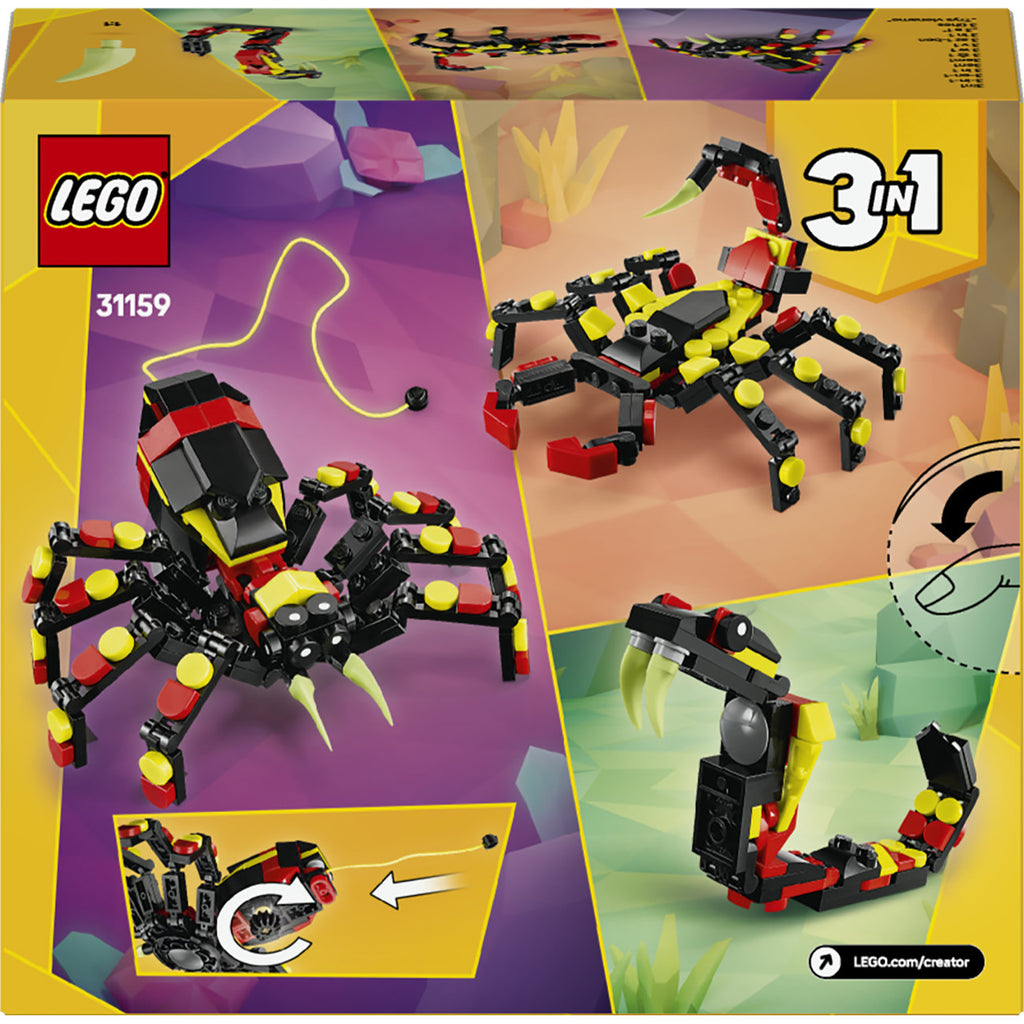 LEGO Creator Animaux Sauvages : Set de Construction Araignée Surprenante