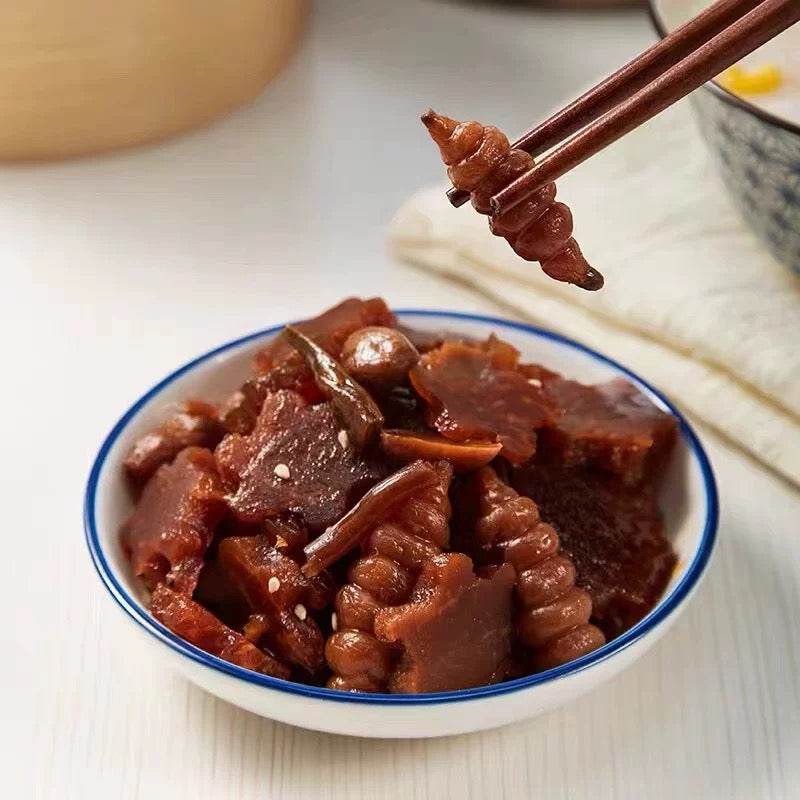 Liu Bi Ju Pickles assortis à la sauce soja sucrée 220 g