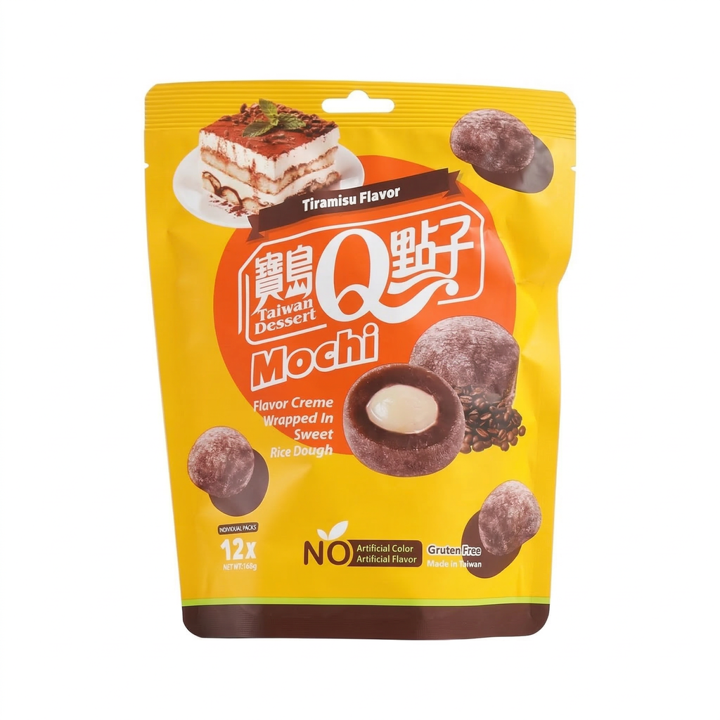 Q-Brand Mochi au cœur coulant saveur tiramisu 180 g