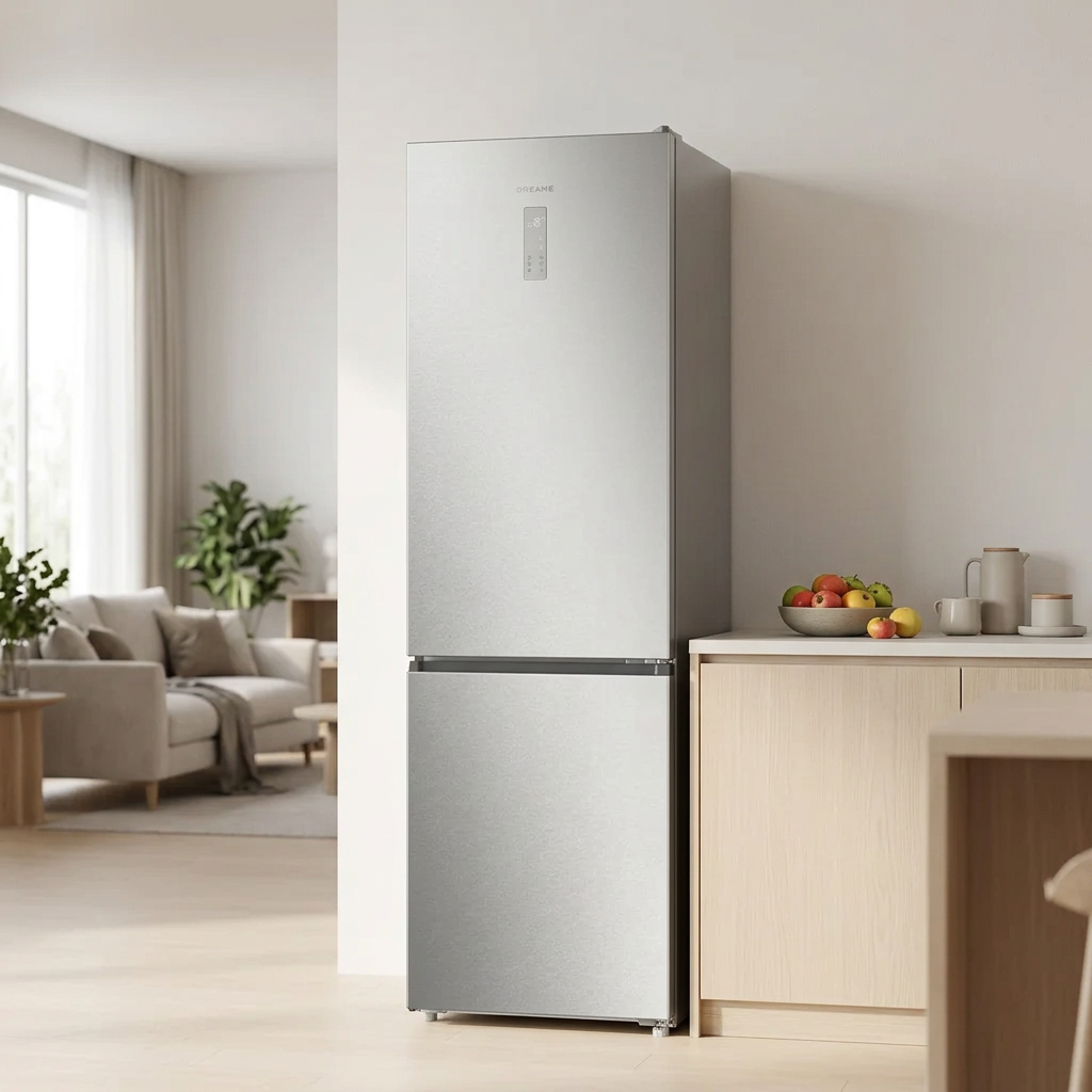 DREAME Réfrigérateur Combiné DRB400WMBDEU 409 L Classe D Gris